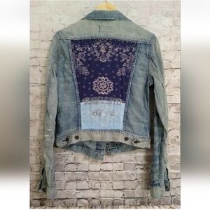 Ralph Lauren Denim & Supply Distressed Denim Jacket Small